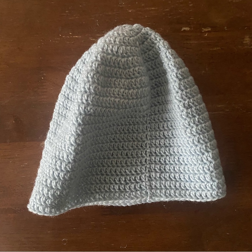 Cozy Gray Crochet Beanie
